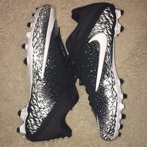 NWOB Men’s Nike Vapor Speed cleats 16 black white